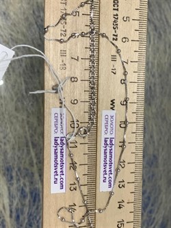 *Цепь р.45+ Коробочка Венецианская с шариками арт. 141163R012L45-470 (Вес 2,33 г) - фото 305085 *Цепь р.45+ Коробочка Венецианская с шариками арт. 141163R012L45-470 (Вес 2,33 г) - фото 305085