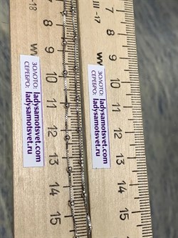 *Цепь р.40 Коробочка Венецианская с шариками арт. 141163R012L40-036 (Вес 2,05 г) - фото 305090 *Цепь р.40 Коробочка Венецианская с шариками арт. 141163R012L40-036 (Вес 2,05 г) - фото 305090