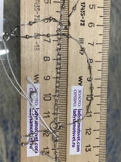 *Цепь р.40 Коробочка Венецианская с шариками арт. 141163R012L40-036 (Вес 2,05 г) - фото 305093 *Цепь р.40 Коробочка Венецианская с шариками арт. 141163R012L40-036 (Вес 2,05 г) - фото 305093