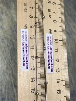 *Цепь р.55+ Коробочка Венецианская с шариками арт. 141163R015L55-845 (Вес 3,79 г) - фото 305100 *Цепь р.55+ Коробочка Венецианская с шариками арт. 141163R015L55-845 (Вес 3,79 г) - фото 305100