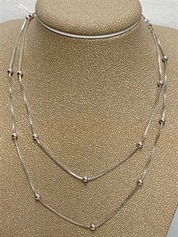 *Цепь р.50+ Коробочка Венецианская с шариками арт. 141163R015L50-296 (Вес 3,58 г) - фото 305108 *Цепь р.50+ Коробочка Венецианская с шариками арт. 141163R015L50-296 (Вес 3,58 г) - фото 305108