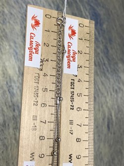 *Цепь р.45+ Коробочка Венецианская с шариками арт. 141163R015L45-921 (Вес 3,31 г) - фото 305116 *Цепь р.45+ Коробочка Венецианская с шариками арт. 141163R015L45-921 (Вес 3,31 г) - фото 305116