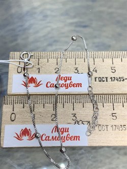 *Браслет р.18+ Коробочка Венецианская с шариками арт. 141163R015L18-302 (Вес 1,56 г) - фото 305133 *Браслет р.18+ Коробочка Венецианская с шариками арт. 141163R015L18-302 (Вес 1,56 г) - фото 305133