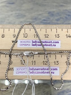 *Цепь р.50 Коробочка Венецианская арт. 1408R030L50-371, (Вес 5,62 г) - фото 305145 *Цепь р.50 Коробочка Венецианская арт. 1408R030L50-371, (Вес 5,62 г) - фото 305145