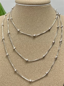 *Цепь р.90 арт. 140060R050L90-898, Коробочка с шариками 3 мм (Вес 5,9 г) - фото 305182 *Цепь р.90 арт. 140060R050L90-898, Коробочка с шариками 3 мм (Вес 5,9 г) - фото 305182