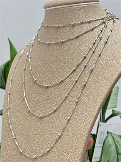 *Цепь р.150 Коробочка Венецианская с шариками арт. 140811R012L150-907 (Вес 5,8 г) - фото 305248 *Цепь р.150 Коробочка Венецианская с шариками арт. 140811R012L150-907 (Вес 5,8 г) - фото 305248