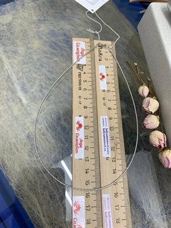 *Струна р.40 полужесткая: Урагано с алмазной насечкой (покр: бел род) арт. 420930R129L40-432, (Вес 4,80 г) - фото 305792