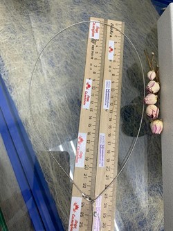 *Струна р.60 полужесткая: Урагано с алмазной насечкой (покр: бел род)  арт. 420930R129L60-333, (Вес 7,14 г) - фото 305961