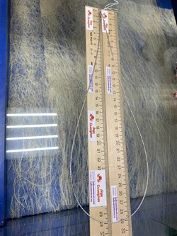 *Струна р.65 полужесткая: Урагано с алмазной насечкой (покр: бел род)  арт. 420930R129L65-130, (Вес 6,8 г) - фото 306043