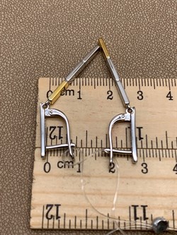 *Серьги Черный Бр. арт. С1458/Ag-605ПОЗ-487 вес 4,49 г - фото 306150 *Серьги Черный Бр. арт. С1458/Ag-605ПОЗ-487 вес 4,49 г - фото 306150