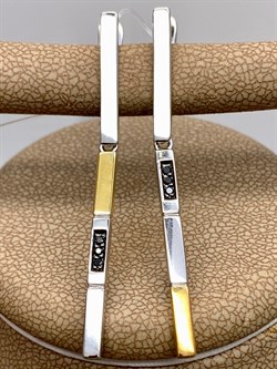 *Серьги Черный Бр. арт. С1458/Ag-605ПОЗ-487 вес 4,49 г - фото 306154 *Серьги Черный Бр. арт. С1458/Ag-605ПОЗ-487 вес 4,49 г - фото 306154