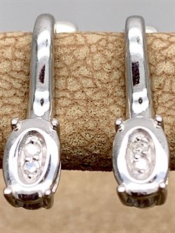 *Серьги Белый Бр. арт. С1657Ю/Ag-620-113 вес 1,65 г - фото 306174 *Серьги Белый Бр. арт. С1657Ю/Ag-620-113 вес 1,65 г - фото 306174