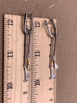 *Серьги Бр. Микс День и Ночь арт. С1502/Ag-620ПОЗ-098 вес 5,8 г - фото 306196 *Серьги Бр. Микс День и Ночь арт. С1502/Ag-620ПОЗ-098 вес 5,8 г - фото 306196