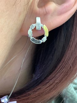 *Серьги Черный Бр. арт. С1462/Ag-625ПОЗ-919 вес 4,17 г - фото 306220 *Серьги Черный Бр. арт. С1462/Ag-625ПОЗ-919 вес 4,17 г - фото 306220