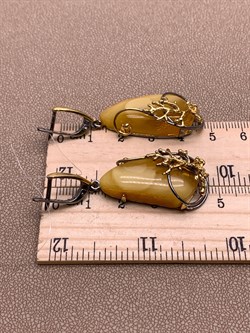 *Серьги Янтарь Эксклюзив арт. 721026п-253 Вес 12,73 г - фото 307073 *Серьги Янтарь Эксклюзив арт. 721026п-253 Вес 12,73 г - фото 307073