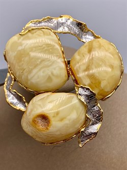 *Брошь Королевский Янтарь Эксклюзив арт. 725094п-25,33-653 Вес 25,33 г - фото 307461