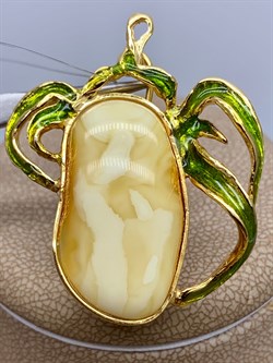 *Брошь Янтарь Эмаль Эксклюзив арт. 725094п-834 Вес 6,64 г - фото 307469 *Брошь Янтарь Эмаль Эксклюзив арт. 725094п-834 Вес 6,64 г - фото 307469