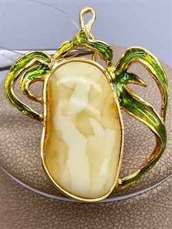 *Брошь Янтарь Эмаль Эксклюзив арт. 725094п-834 Вес 6,64 г - фото 307470 *Брошь Янтарь Эмаль Эксклюзив арт. 725094п-834 Вес 6,64 г - фото 307470