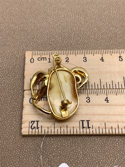 *Брошь Янтарь Эмаль Эксклюзив арт. 725094п-834 Вес 6,64 г - фото 307473 *Брошь Янтарь Эмаль Эксклюзив арт. 725094п-834 Вес 6,64 г - фото 307473