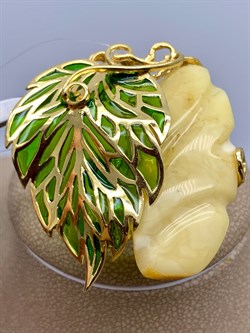 *Брошь Янтарь Эмаль Эксклюзив арт. 725056п-209 Вес 11,52 г - фото 307476 *Брошь Янтарь Эмаль Эксклюзив арт. 725056п-209 Вес 11,52 г - фото 307476