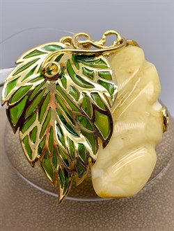 *Брошь Янтарь Эмаль Эксклюзив арт. 725056п-209 Вес 11,52 г - фото 307477 *Брошь Янтарь Эмаль Эксклюзив арт. 725056п-209 Вес 11,52 г - фото 307477