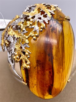 *Брошь Королевский Янтарь Эмаль Эксклюзив арт. 725094п-019 Вес 17,76 г - фото 307670 *Брошь Королевский Янтарь Эмаль Эксклюзив арт. 725094п-019 Вес 17,76 г - фото 307670