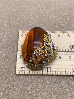 *Брошь Королевский Янтарь Эмаль Эксклюзив арт. 725094п-019 Вес 17,76 г - фото 307673 *Брошь Королевский Янтарь Эмаль Эксклюзив арт. 725094п-019 Вес 17,76 г - фото 307673