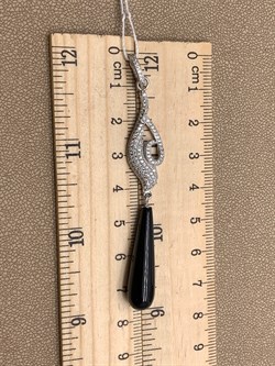 *Подвеска Черный Оникс арт. NS-P00079-X-W-B-X-W-927 вес 4,9 г - фото 307834