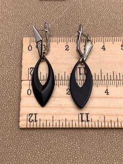 *Серьги Черная Керамика арт. TM-E01083-B-W-X-X-W-379 вес 6,03 г - фото 307839 *Серьги Черная Керамика арт. TM-E01083-B-W-X-X-W-379 вес 6,03 г - фото 307839