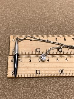 *Колье р.40-43 Черная Керамика арт. TC-N02004-B-W-W-X-X-341 вес 10,3 г - фото 307876