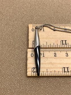 *Колье р.40-43 Черная Керамика арт. TC-N02004-B-W-W-X-X-341 вес 10,3 г - фото 307877