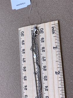 *Колье р.40-43 Черная Керамика арт. TC-N02004-B-W-W-X-X-341 вес 10,3 г - фото 307878