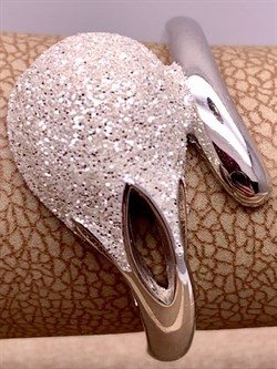 *Кольцо р.19 Глиттер арт. Gl-R01762-X-W-X-X-W-379 вес 4,5 г - фото 307885