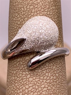 *Кольцо р.19 Глиттер арт. Gl-R01762-X-W-X-X-W-379 вес 4,5 г - фото 307890