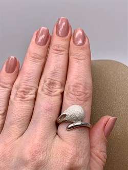 *Кольцо р.19 Глиттер арт. Gl-R01762-X-W-X-X-W-379 вес 4,5 г - фото 307891