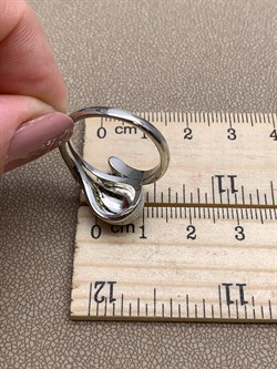 *Кольцо р.19 Глиттер арт. Gl-R01762-X-W-X-X-W-379 вес 4,5 г - фото 307892