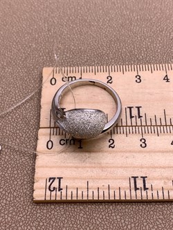 *Кольцо р.19 Глиттер арт. Gl-R01762-X-W-X-X-W-379 вес 4,5 г - фото 307893