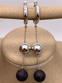 *Серьги Глиттер арт. Gl-E02557-X-W-X-X-B-732 вес 8,6 г - фото 307899 *Серьги Глиттер арт. Gl-E02557-X-W-X-X-B-732 вес 8,6 г - фото 307899