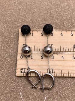 *Серьги Глиттер арт. Gl-E02557-X-W-X-X-B-732 вес 8,6 г - фото 307900 *Серьги Глиттер арт. Gl-E02557-X-W-X-X-B-732 вес 8,6 г - фото 307900