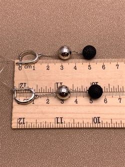 *Серьги Глиттер арт. Gl-E02557-X-W-X-X-B-732 вес 8,6 г - фото 307903 *Серьги Глиттер арт. Gl-E02557-X-W-X-X-B-732 вес 8,6 г - фото 307903