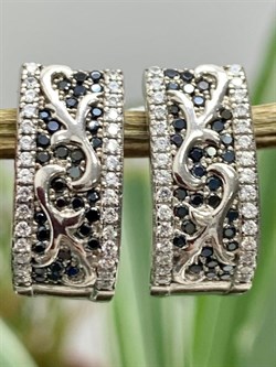 *Серьги Фианит Микс Микро Вставки арт. 4852R30103Wer-077 Вес 6,1 г - фото 307941