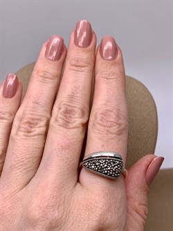 *Кольцо р.18,5 Марказит арт. К 613-825 Вес 4,48 г - фото 308003 *Кольцо р.18,5 Марказит арт. К 613-825 Вес 4,48 г - фото 308003