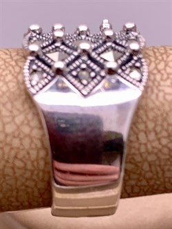 *Кольцо р.16,5-17 Марказит арт. К 488-064 Вес 7,41 г - фото 308079