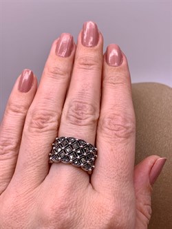 *Кольцо р.16,5-17 Марказит арт. К 488-064 Вес 7,41 г - фото 308081