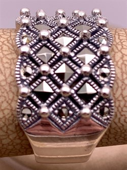 *Кольцо р.16,5-17 Марказит арт. К 488-057 Вес 7,22 г - фото 308134 *Кольцо р.16,5-17 Марказит арт. К 488-057 Вес 7,22 г - фото 308134