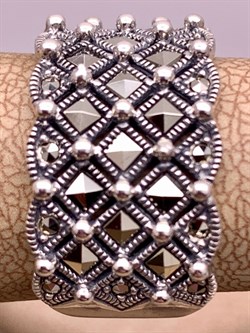 *Кольцо р.16,5-17 Марказит арт. К 488-057 Вес 7,22 г - фото 308136 *Кольцо р.16,5-17 Марказит арт. К 488-057 Вес 7,22 г - фото 308136