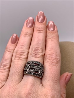 *Кольцо р.16,5 Марказит арт. К 480-852 Вес 9 г - фото 308165 *Кольцо р.16,5 Марказит арт. К 480-852 Вес 9 г - фото 308165