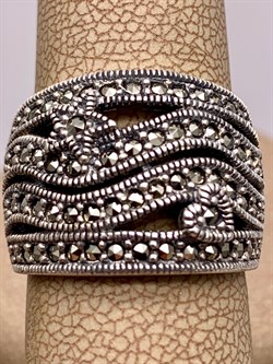 *Кольцо р.16,5-17 Марказит арт. К 480-869 Вес 9,22 г - фото 308169 *Кольцо р.16,5-17 Марказит арт. К 480-869 Вес 9,22 г - фото 308169