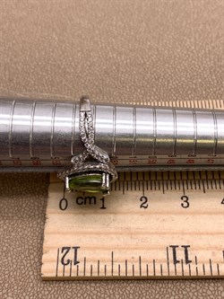 *Кольцо р.17 Хризолит арт. R00494-802 Вес 3,01 г - фото 308559