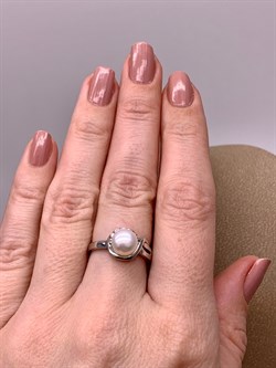 *Кольцо р.17 Жемчуг д.8 арт. R00050-002 вес 2,91 г - фото 308601 *Кольцо р.17 Жемчуг д.8 арт. R00050-002 вес 2,91 г - фото 308601